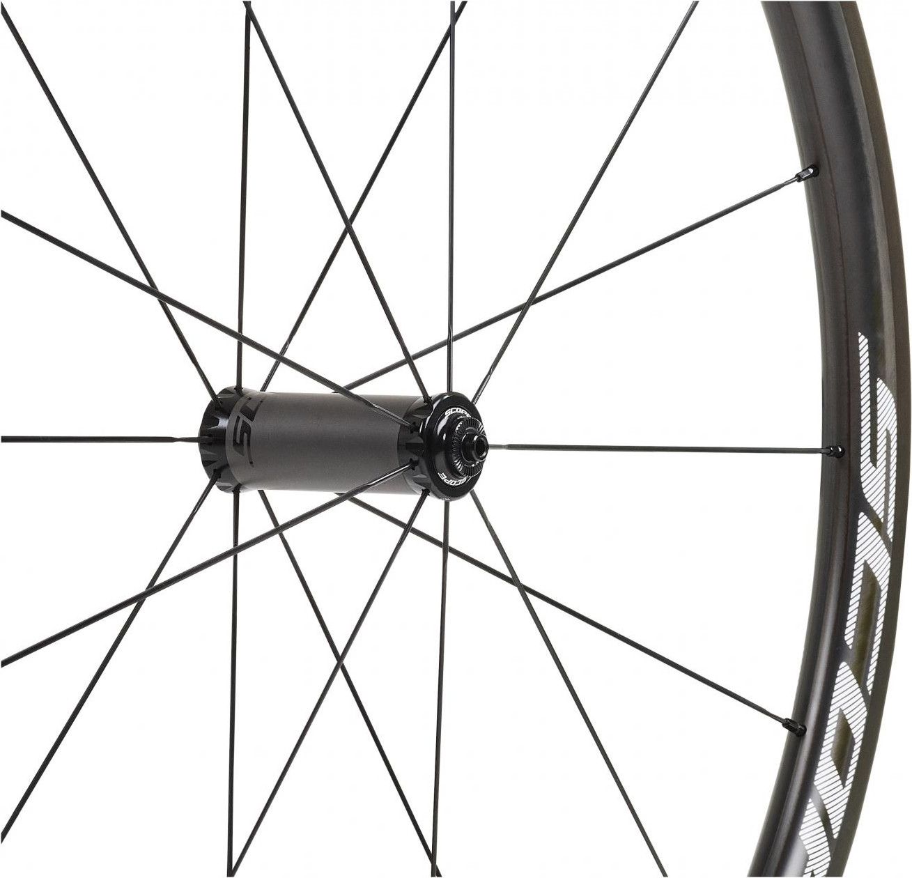 Paire de Roues Scope R3C Carbon 30 mm (Largeur 24 mm) | 9x100 - 9x130mm | Corps Shimano/Sram