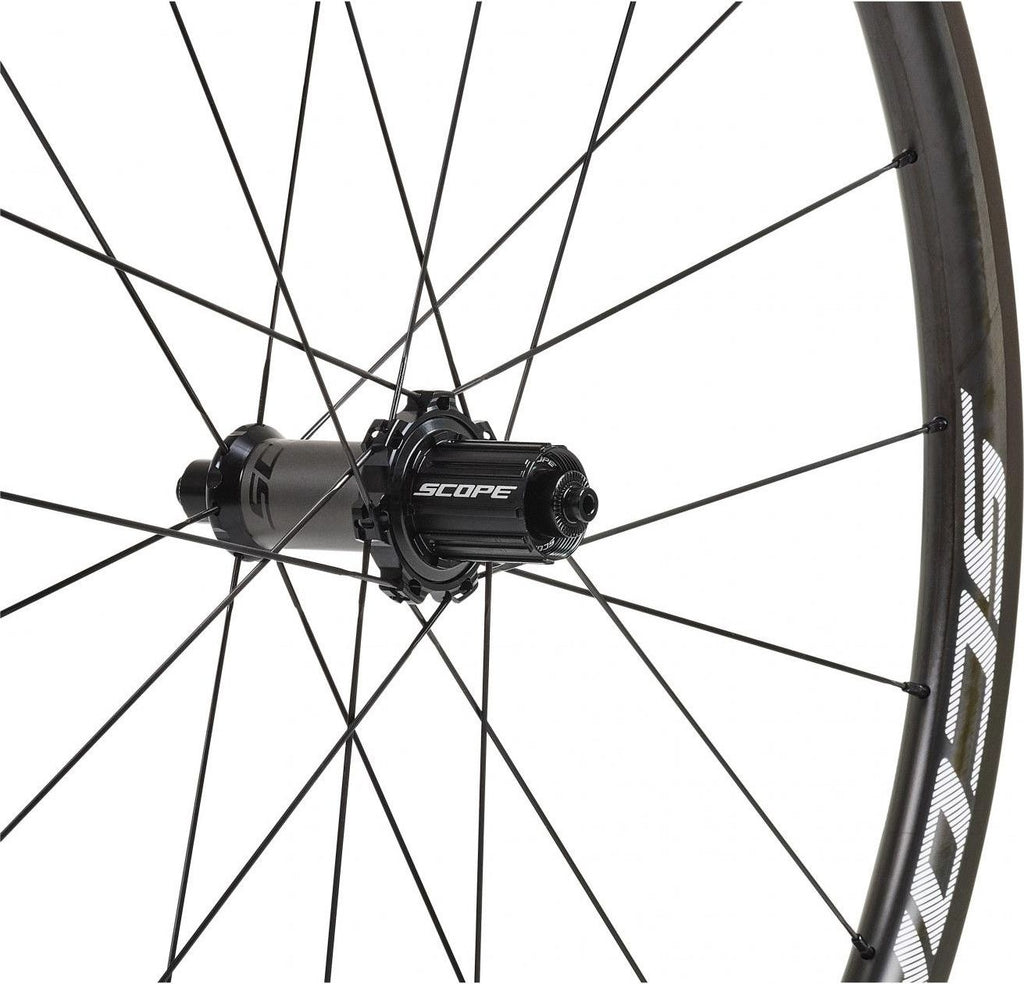 Paire de Roues Scope R3C Carbon 30 mm (Largeur 24 mm) | 9x100 - 9x130mm | Corps Shimano/Sram