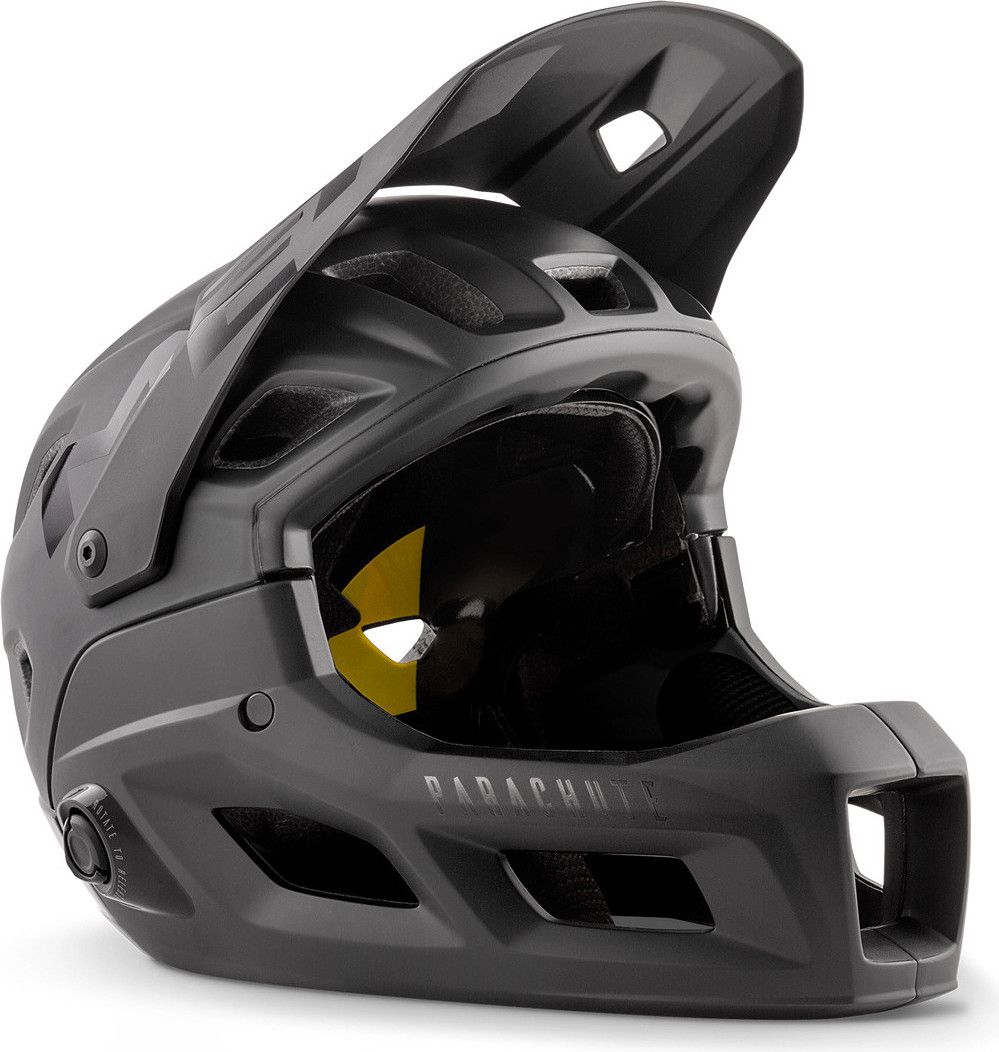 Casque avec Mentonnière Amovible Met Parachute MCR Mips Gris Mat