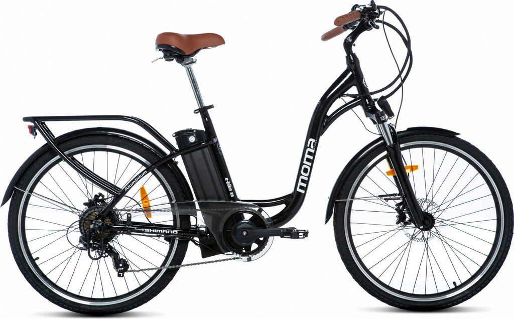 Vélo de ville électrique Moma Bikes 26.2 Shimano 7V Noir