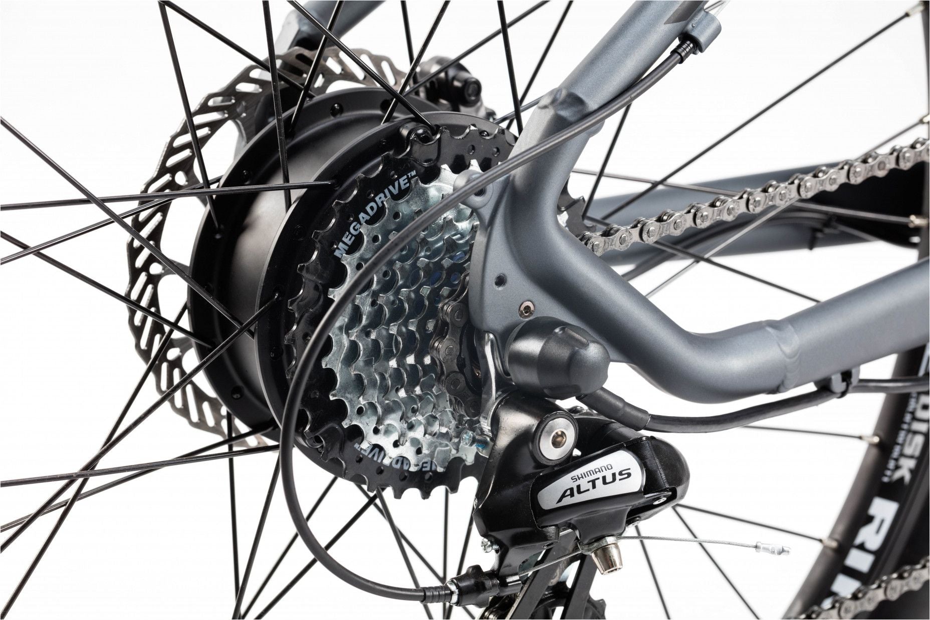 VTT Électrique Semi-Rigide Moma Bikes E-MTB 27.5'' Shimano Altus 8V Gris