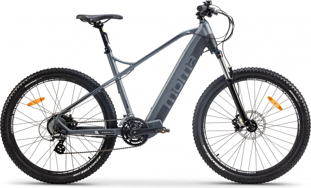 VTT Électrique Semi-Rigide Moma Bikes E-MTB 27.5'' Shimano Altus 8V Gris