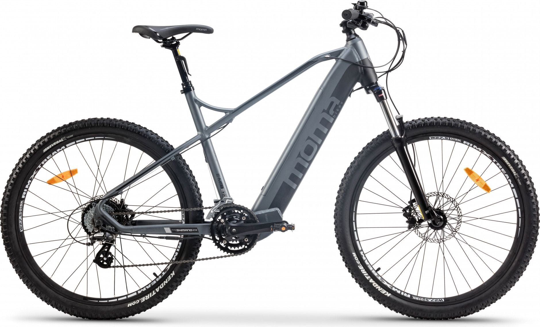 VTT Électrique Semi-Rigide Moma Bikes E-MTB 27.5'' Shimano Altus 8V Gris