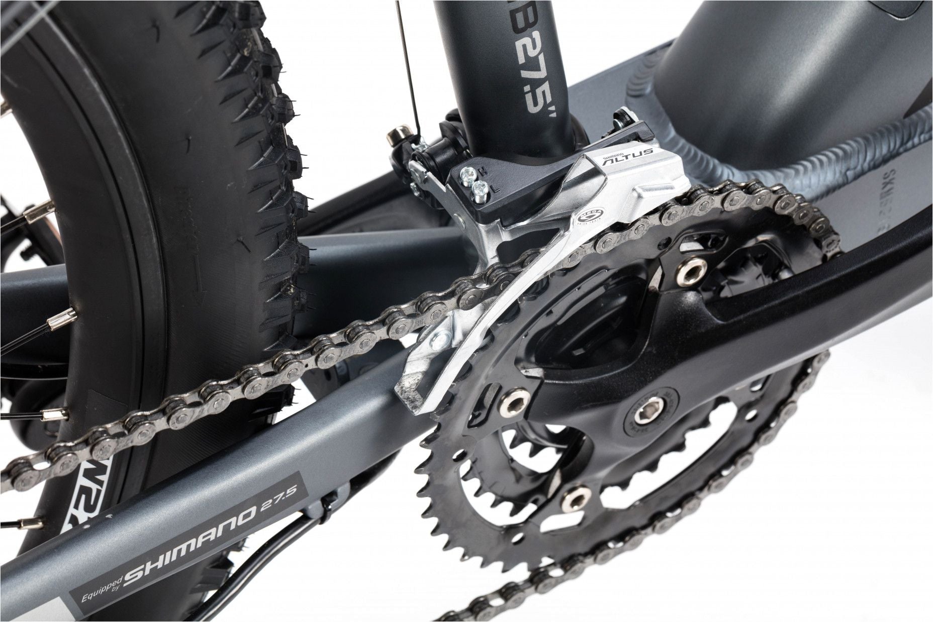 VTT Électrique Semi-Rigide Moma Bikes E-MTB 27.5'' Shimano Altus 8V Gris