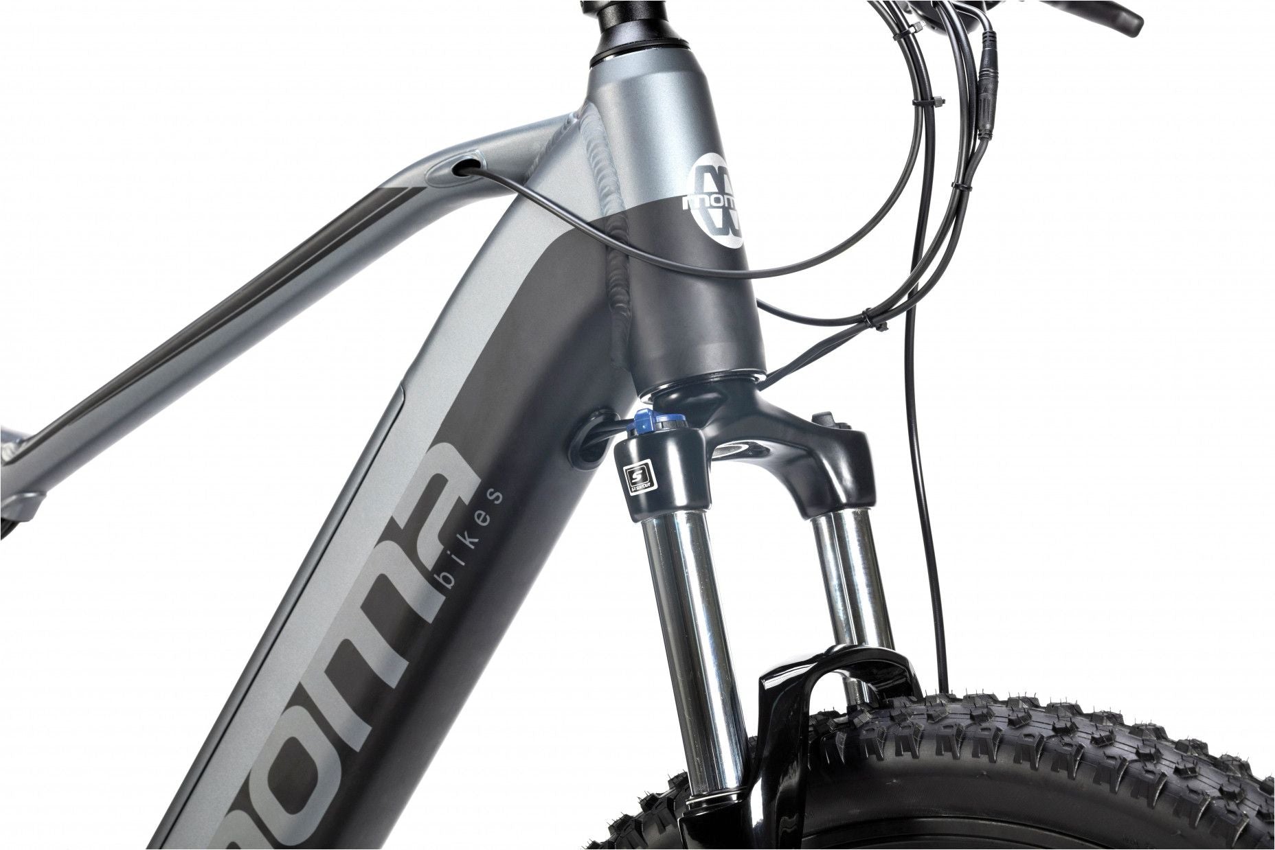 VTT Électrique Semi-Rigide Moma Bikes E-MTB 27.5'' Shimano Altus 8V Gris