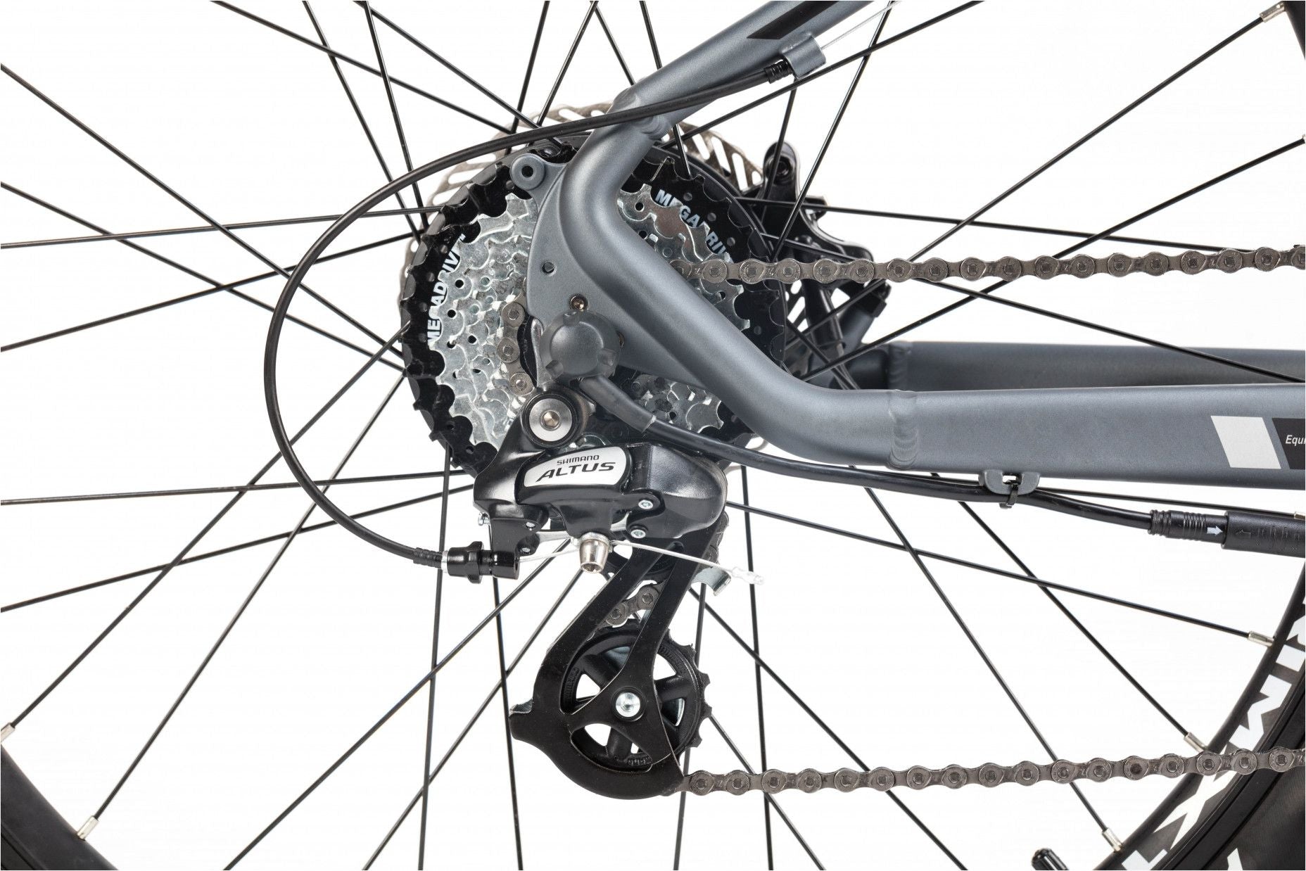 VTT Électrique Semi-Rigide Moma Bikes E-MTB 27.5'' Shimano Altus 8V Gris