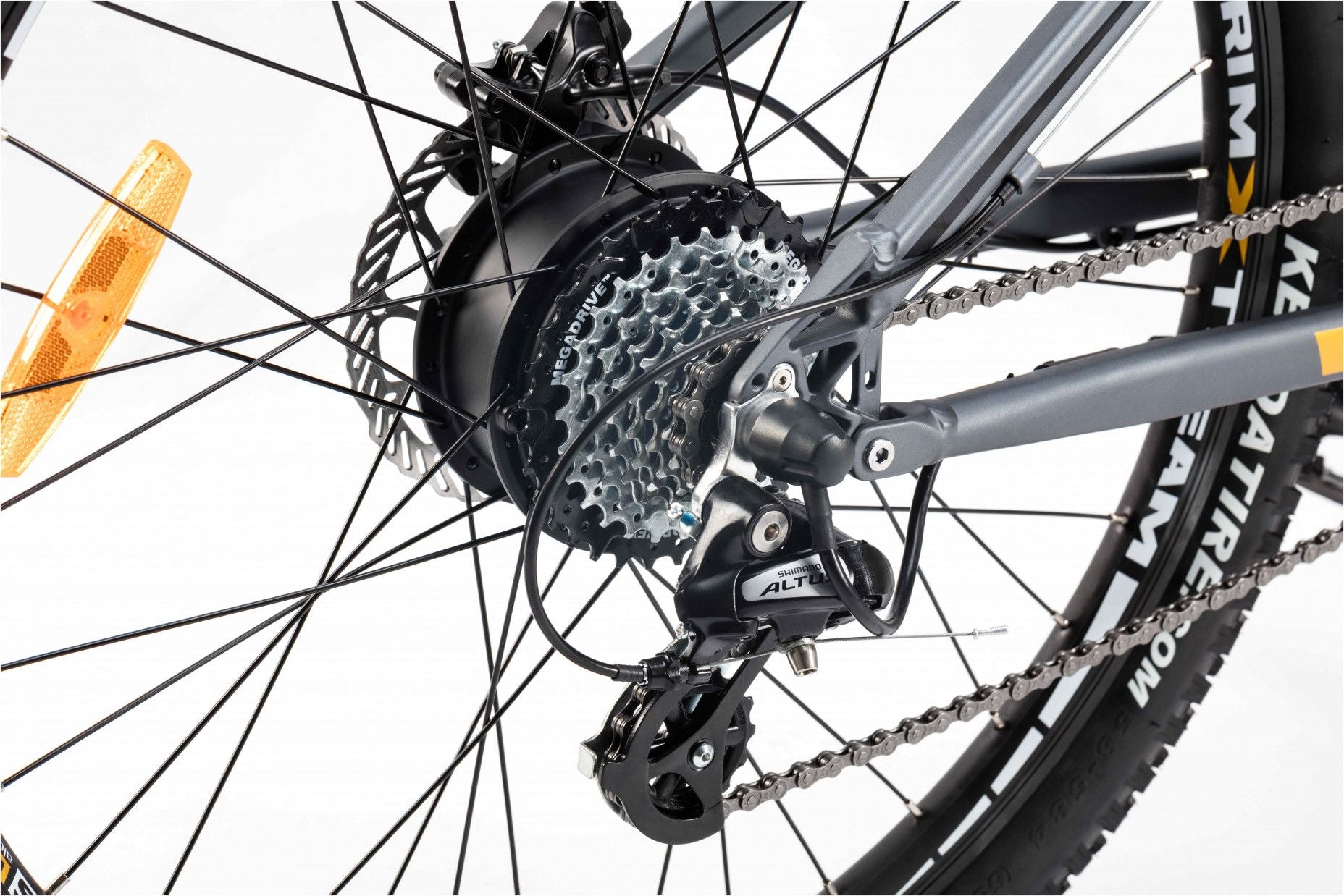 VTT Électrique Tout Suspendu Moma E-MTB 29'' Shimano Altus 8V Gris