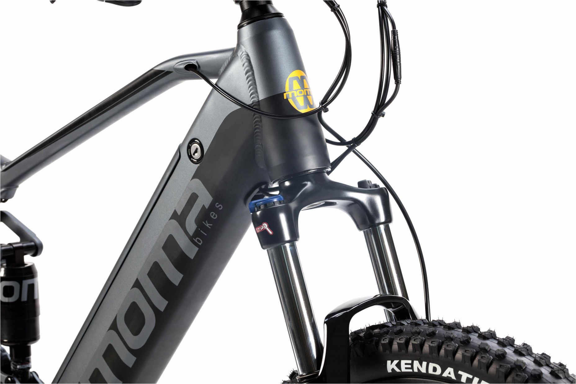 VTT Électrique Tout Suspendu Moma E-MTB 29'' Shimano Altus 8V Gris