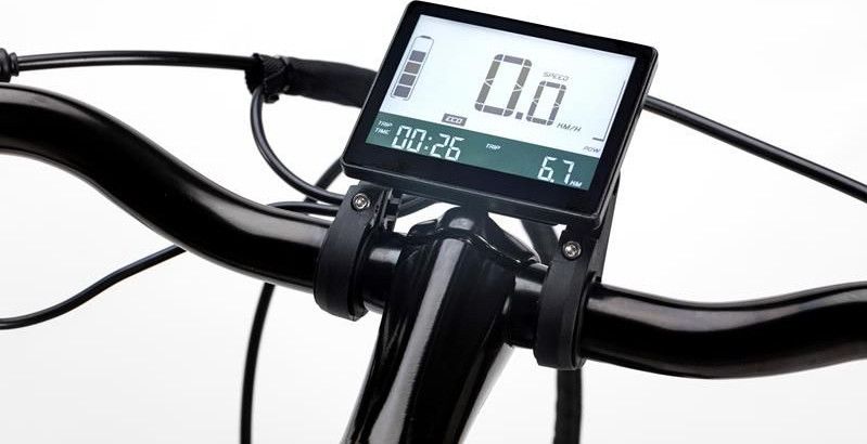 Vélo de Ville Electrique Moma Bikes Ebike-28 Shimano 7V Batterie 624Wh Gris Noir