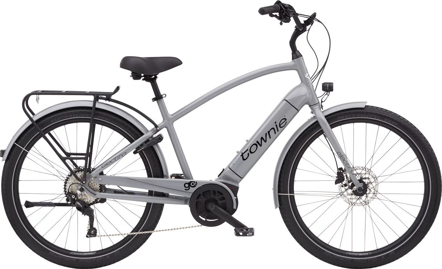 Vélo de Ville Électrique Electra Townie Path Go Bosch Performance 250 Watts Nardo Grey