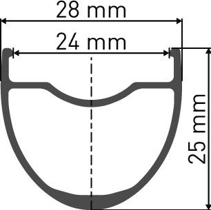 Roue Avant DT Swiss G 1800 Spline 25 27'5/650b | 12x100 mm | Noir