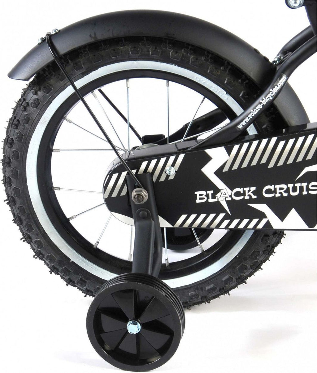 Vélo enfant Volare Black Cruiser - garçon - 14 po - noir - assemblé à 95 %