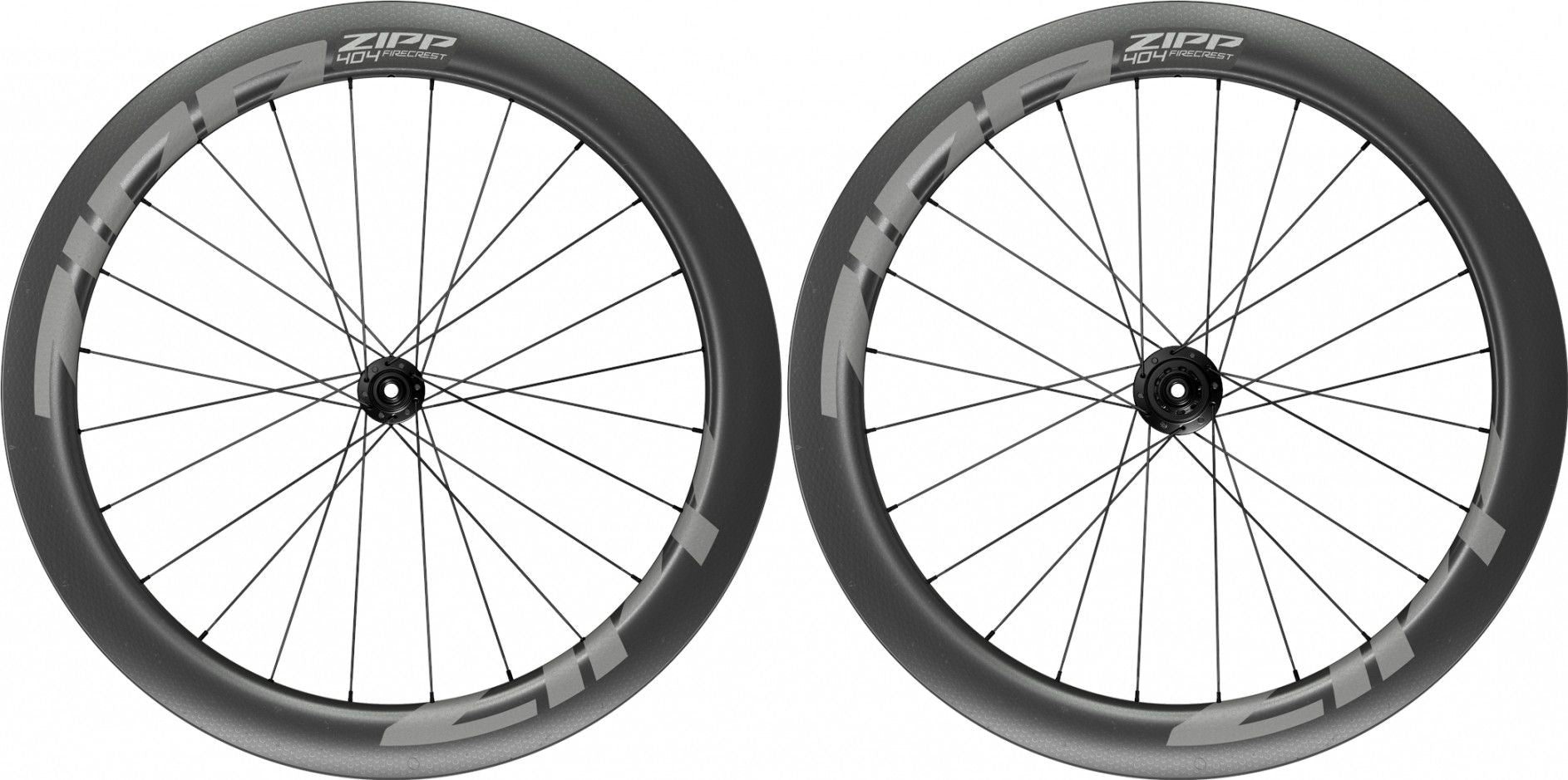 Paire de Roues Zipp 404 Firecrest Tubeless 700 Disc | 12x100 - 12x142mm | Noir
