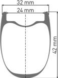 Roue Avant DT Swiss HGC 1400 Spline 42 Disc 650 | Boost 12x110mm | Centerlock