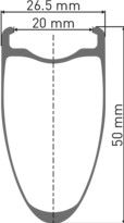 Roue Arrière DT Swiss ARC 1100 Dicut 50 Disc | 12x142mm | Centerlock