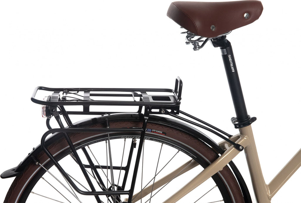 Vélo de Ville Électrique Bicyklet Camille Shimano Acera/Altus 8V 504 Wh 700 mm Beige Ivoire