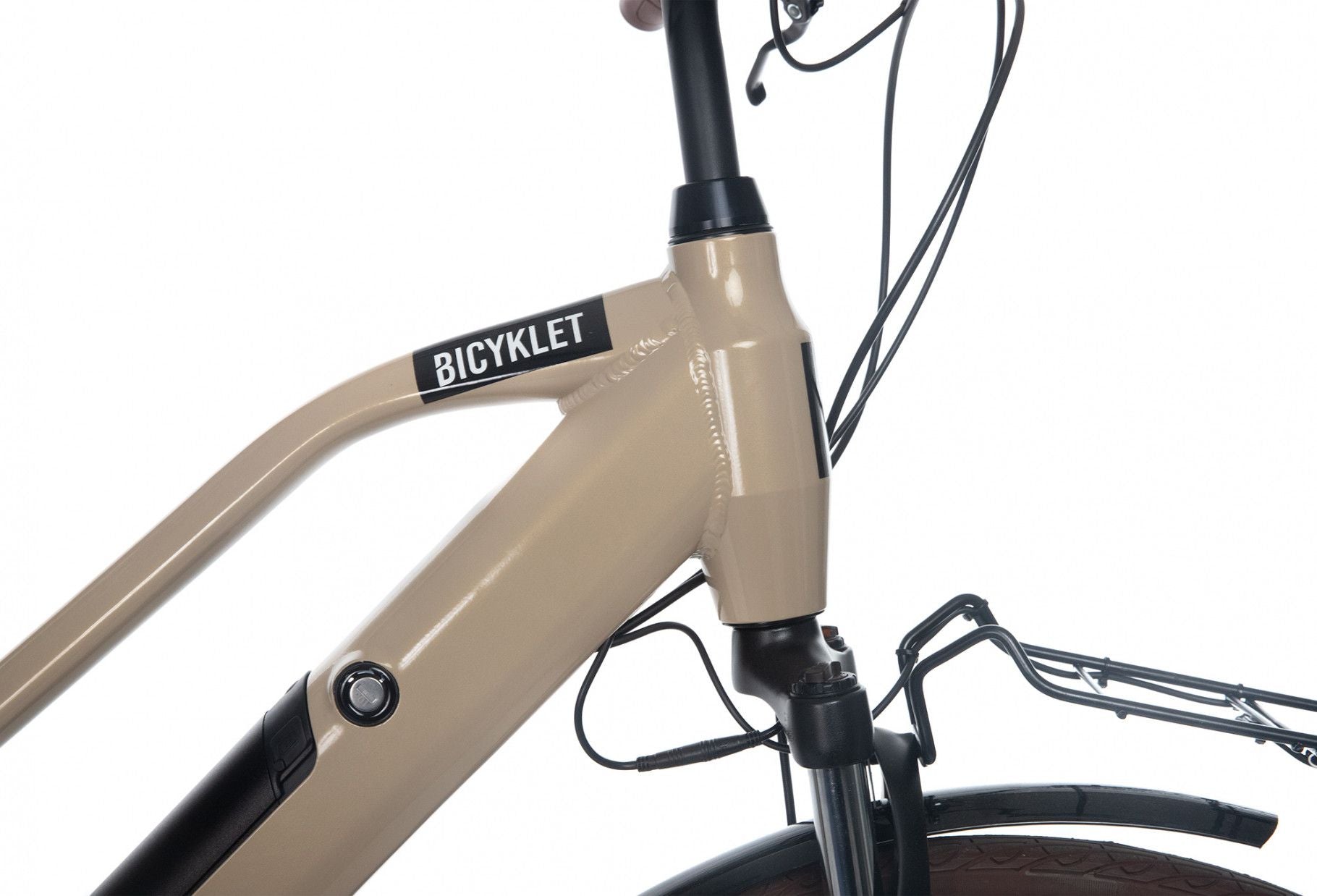 Vélo de Ville Électrique Bicyklet Camille Shimano Acera/Altus 8V 504 Wh 700 mm Beige Ivoire