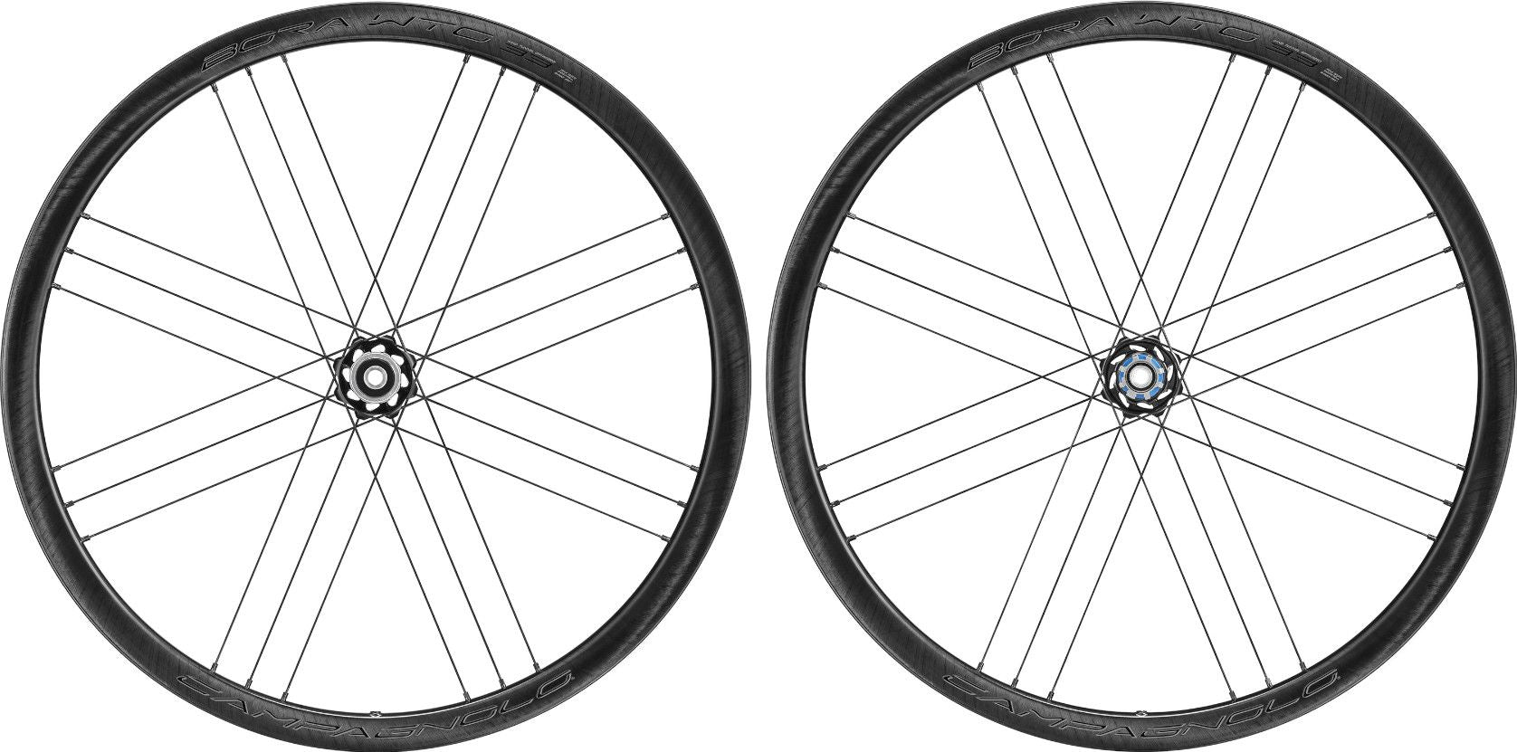 Paire de Roues Campagnolo Bora WTO 33 Carbon Disc | 12x100 - 12x142 mm | Centerlock