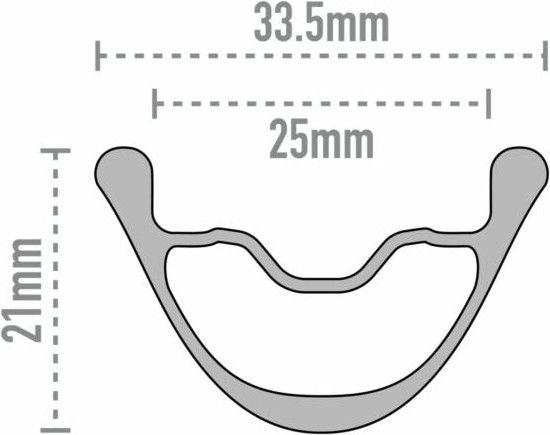 Paire de Roues Enve Foundation AG25 700c | 12X100 - 12x142mm | Centerlock