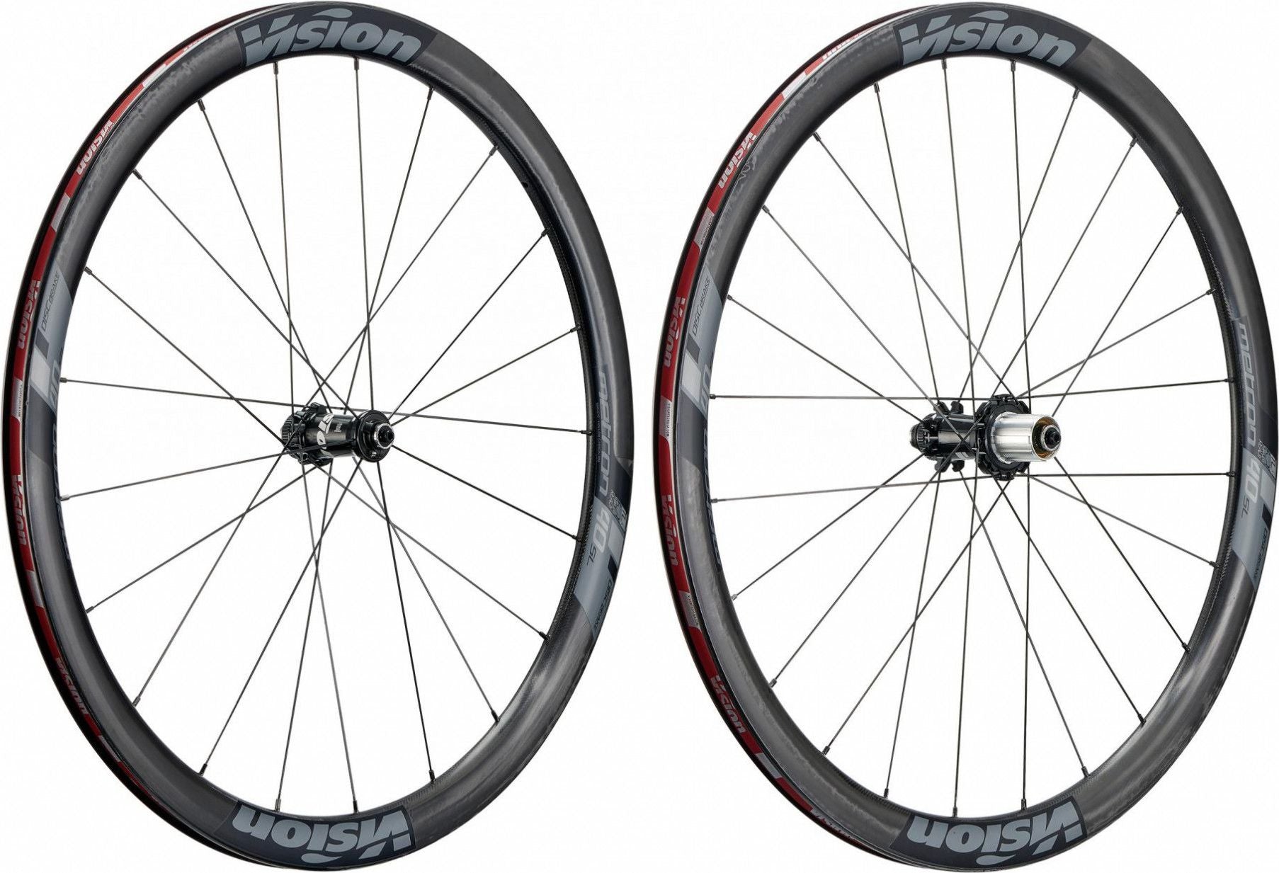Paire de Roues Vision Metron 40 SL Carbon Disc | 12x100 - 12x142mm | Centerlock