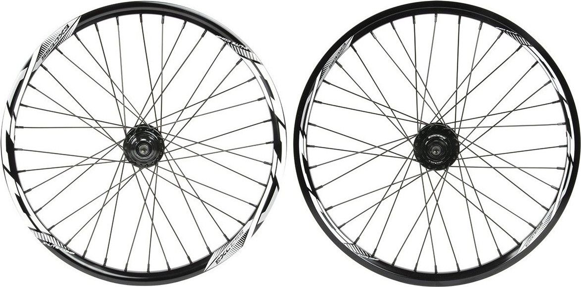 Paire de Roues BMX Excess XLC-2 Pro 20'' | 10 mm | 36 Trous Noir