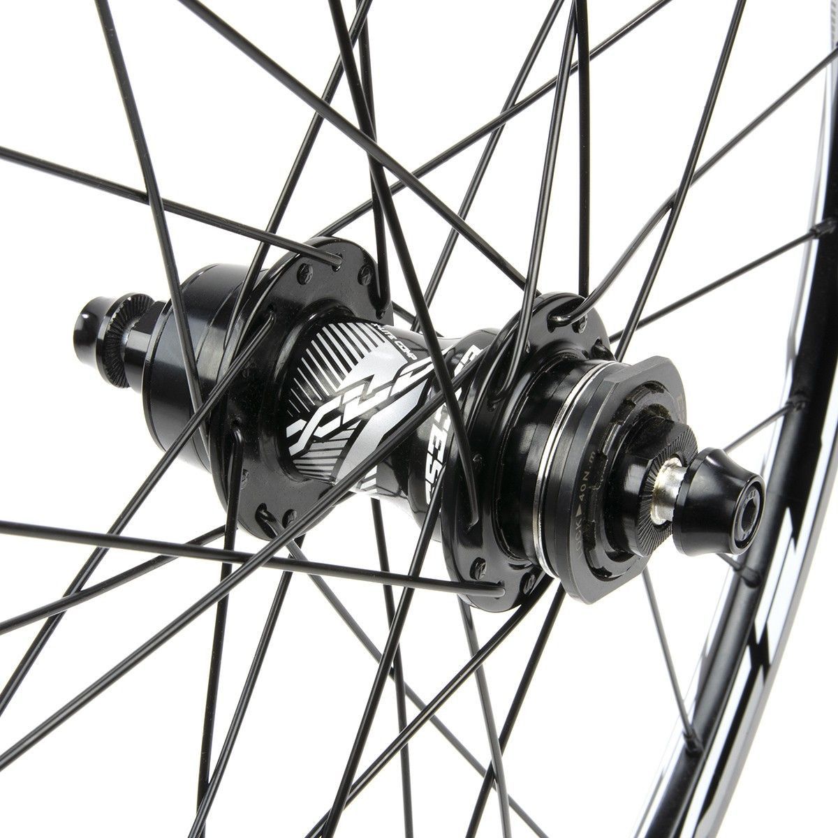 Paire de Roues BMX Excess XLC-1 Mini/Expert 20'' | 10 mm | 28 Trous Noir
