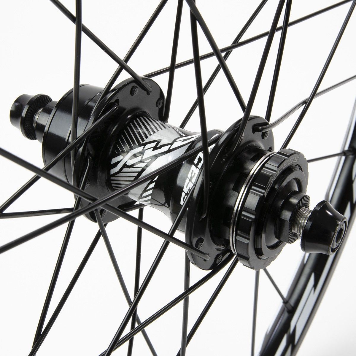 Paire de Roues BMX Excess XLC-2 Mini/Expert 20'' | 10 mm | 28 Trous Noir