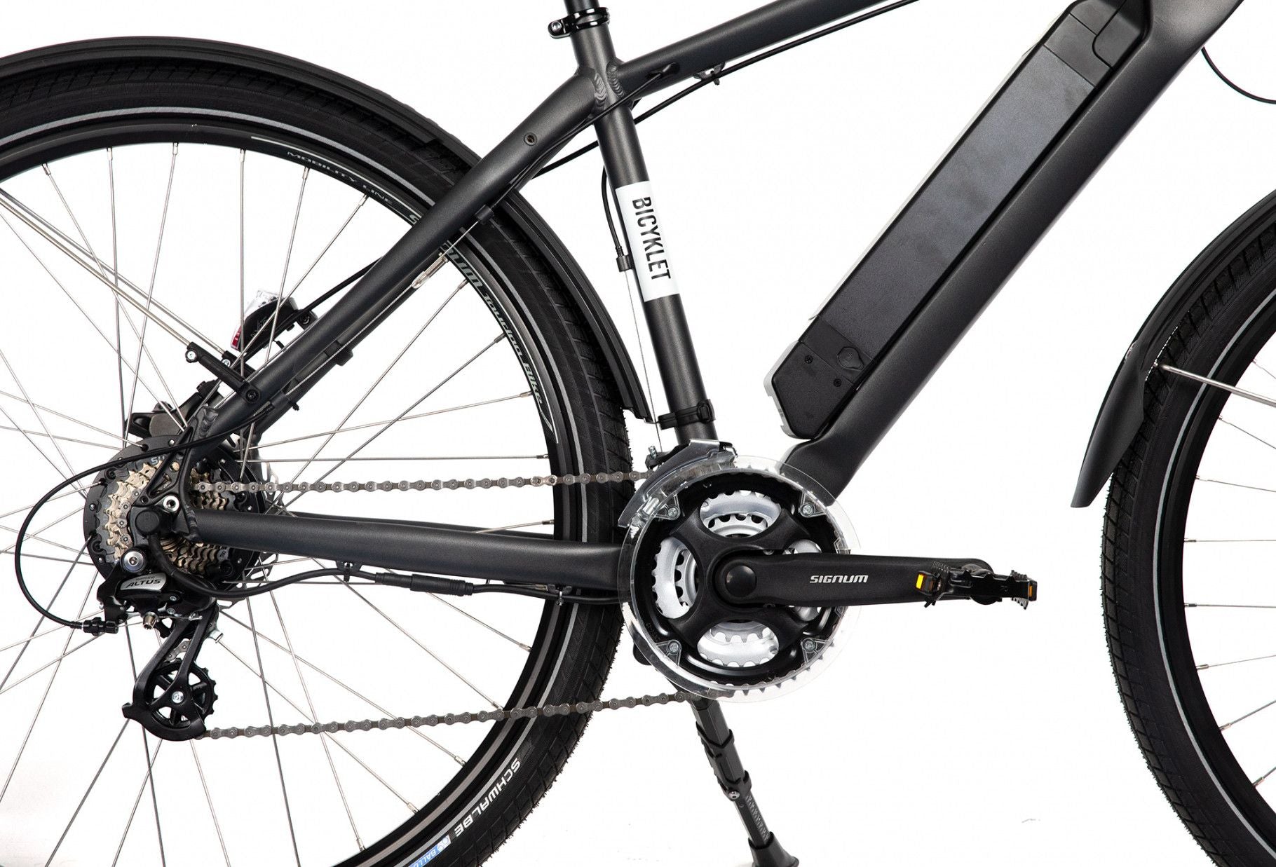 VTC Électrique Bicyklet Joseph Shimano Altus 7V 417 Wh 700 mm Noir Gris