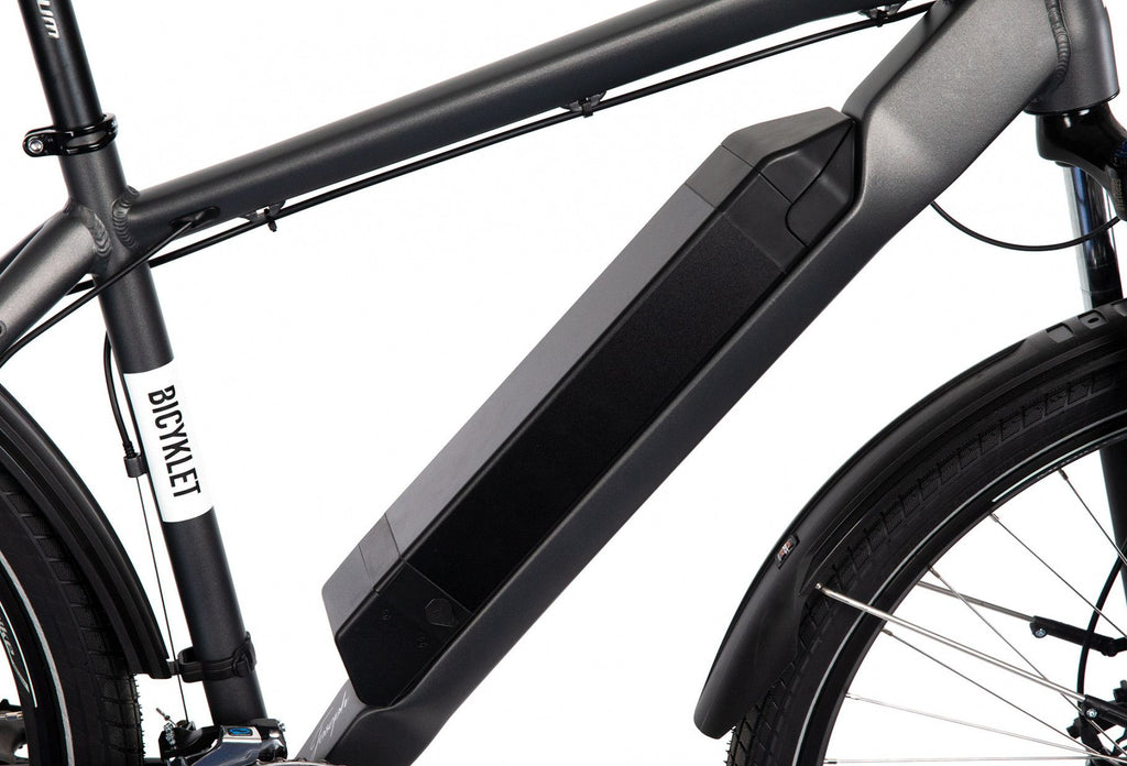 VTC Électrique Bicyklet Joseph Shimano Altus 7V 417 Wh 700 mm Noir Gris