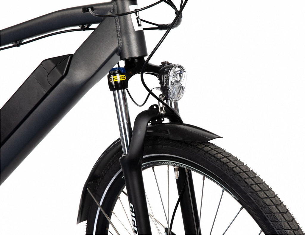VTC Électrique Bicyklet Joseph Shimano Altus 7V 417 Wh 700 mm Noir Gris