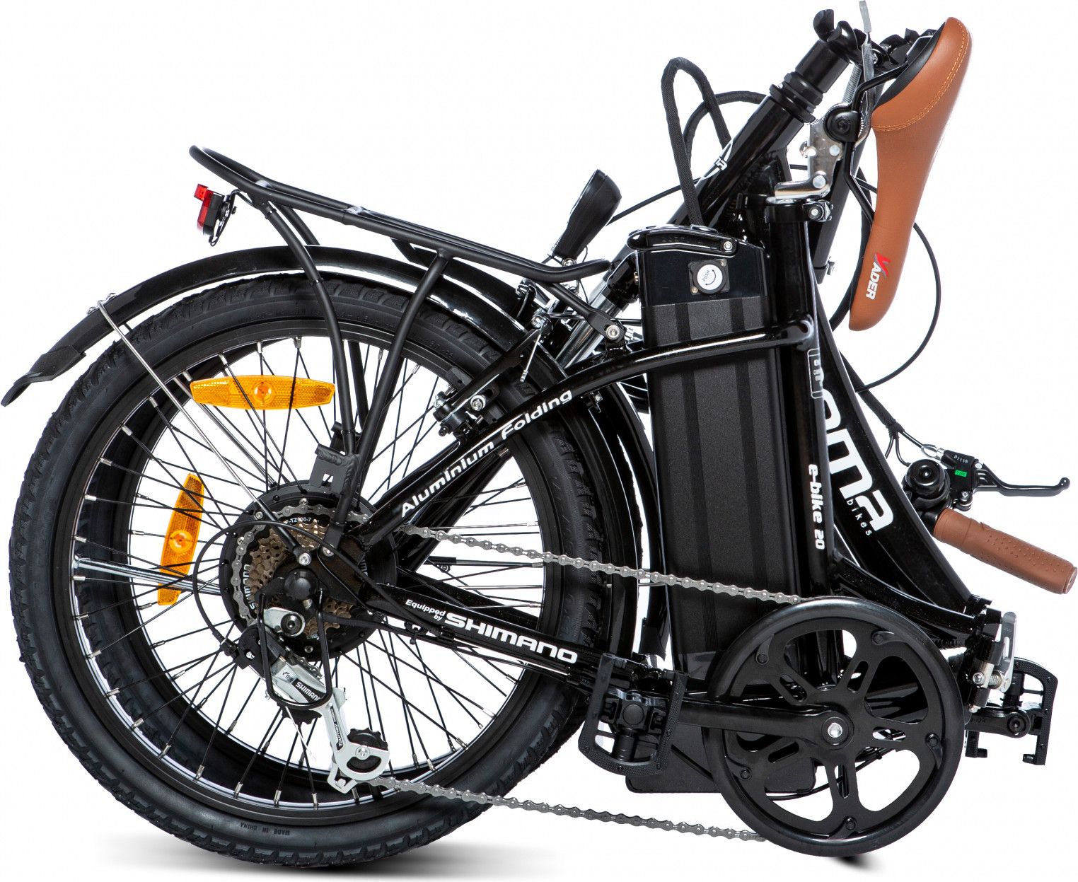 Vélo Pliant Électrique Moma Bikes E-20.2 Shimano 7v Noir