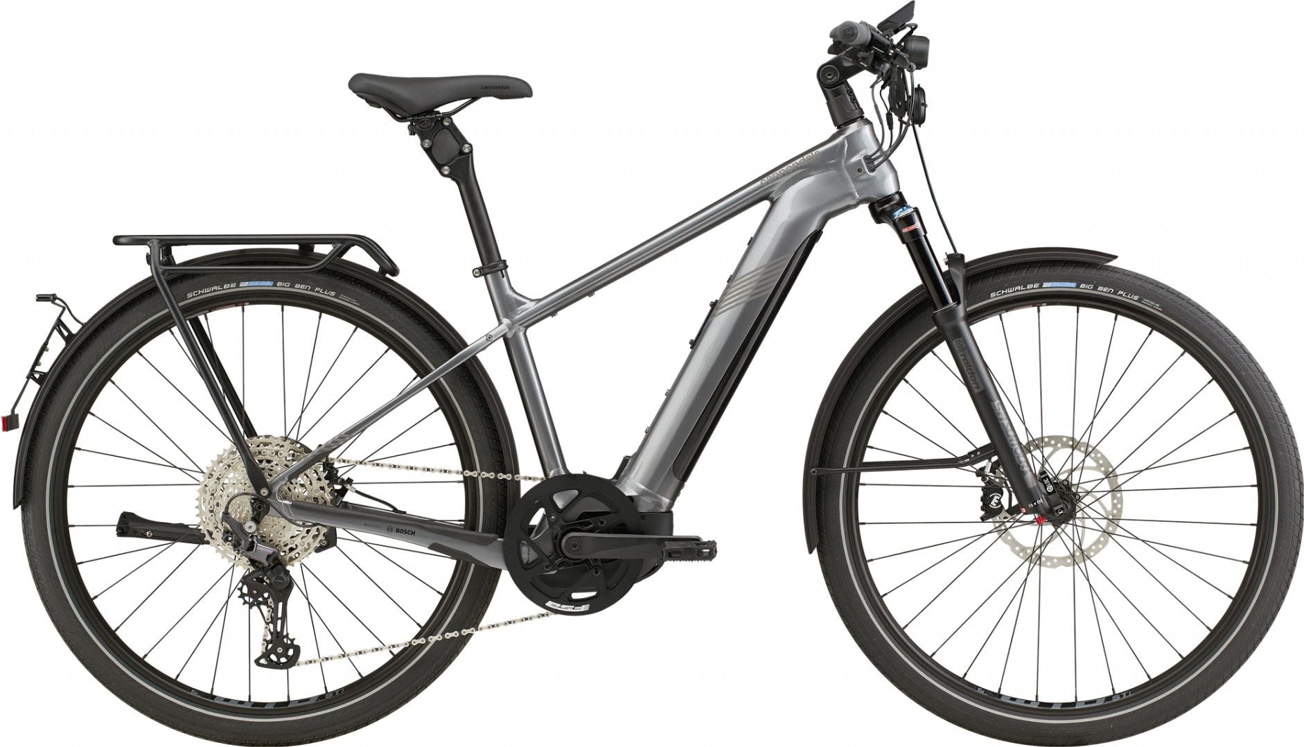 Vélo de Ville Électrique Cannondale Tesoro Neo X Speed Shimano Deore 12V 700 mm Grey