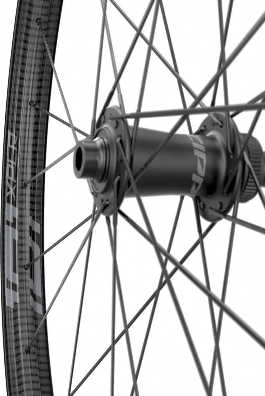 Roue Avant Zipp 101 XPLR Tubeless 650b Disc | 12x100mm | Centerlock | Noir et Gris