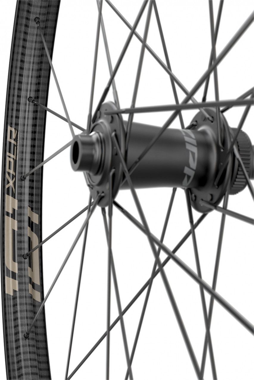 Roue Avant Zipp 101 XPLR Tubeless 700 Disc | 12x100mm | Centerlock | Noir et Beige Kwiqsand