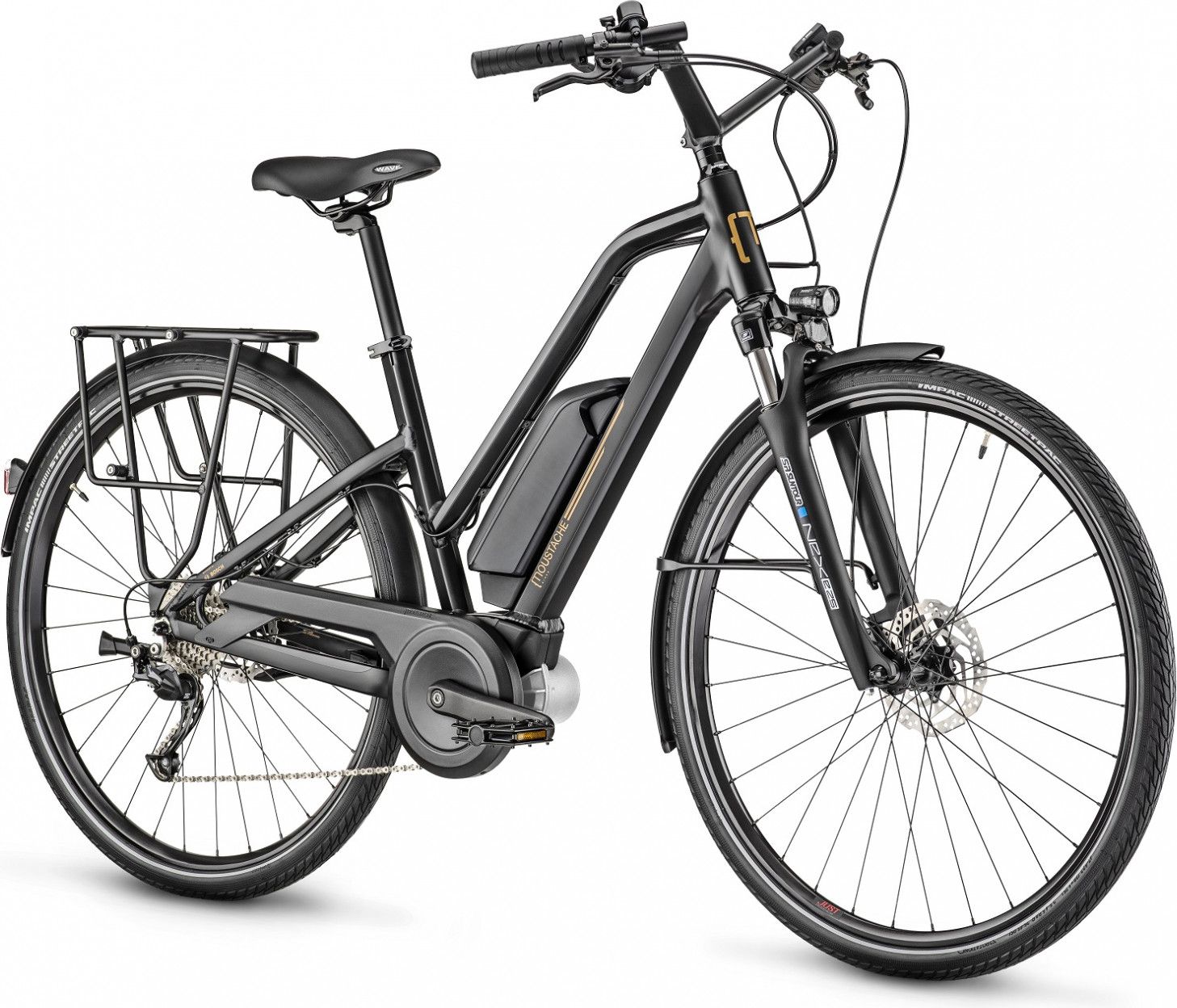 Vélo Électrique Moustache Samedi 28.1 Open Shimano Altus 9V Noir mat