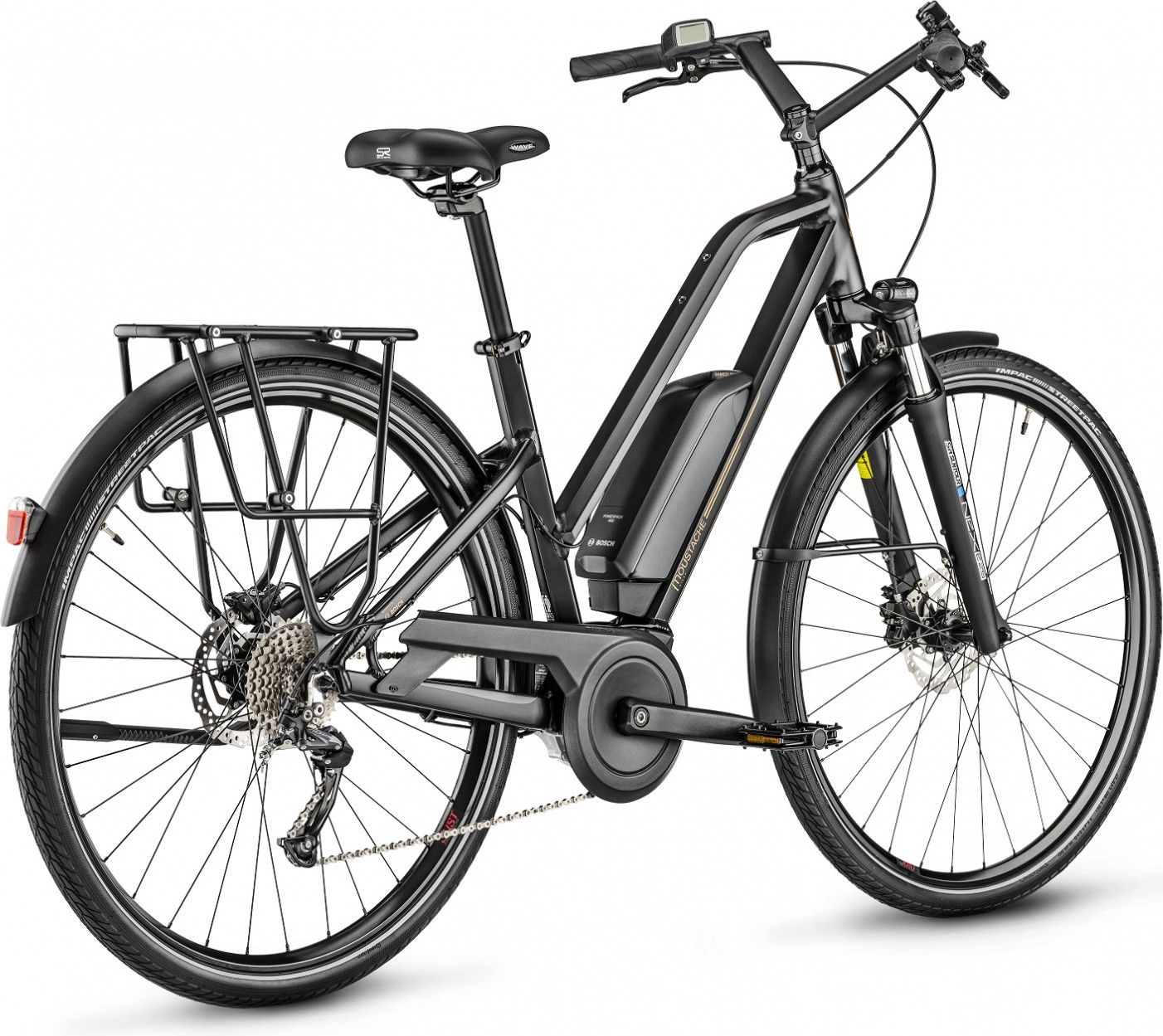 Vélo Électrique Moustache Samedi 28.1 Open Shimano Altus 9V Noir mat