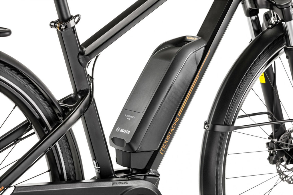 Vélo Électrique Moustache Samedi 28.1 Open Shimano Altus 9V Noir mat