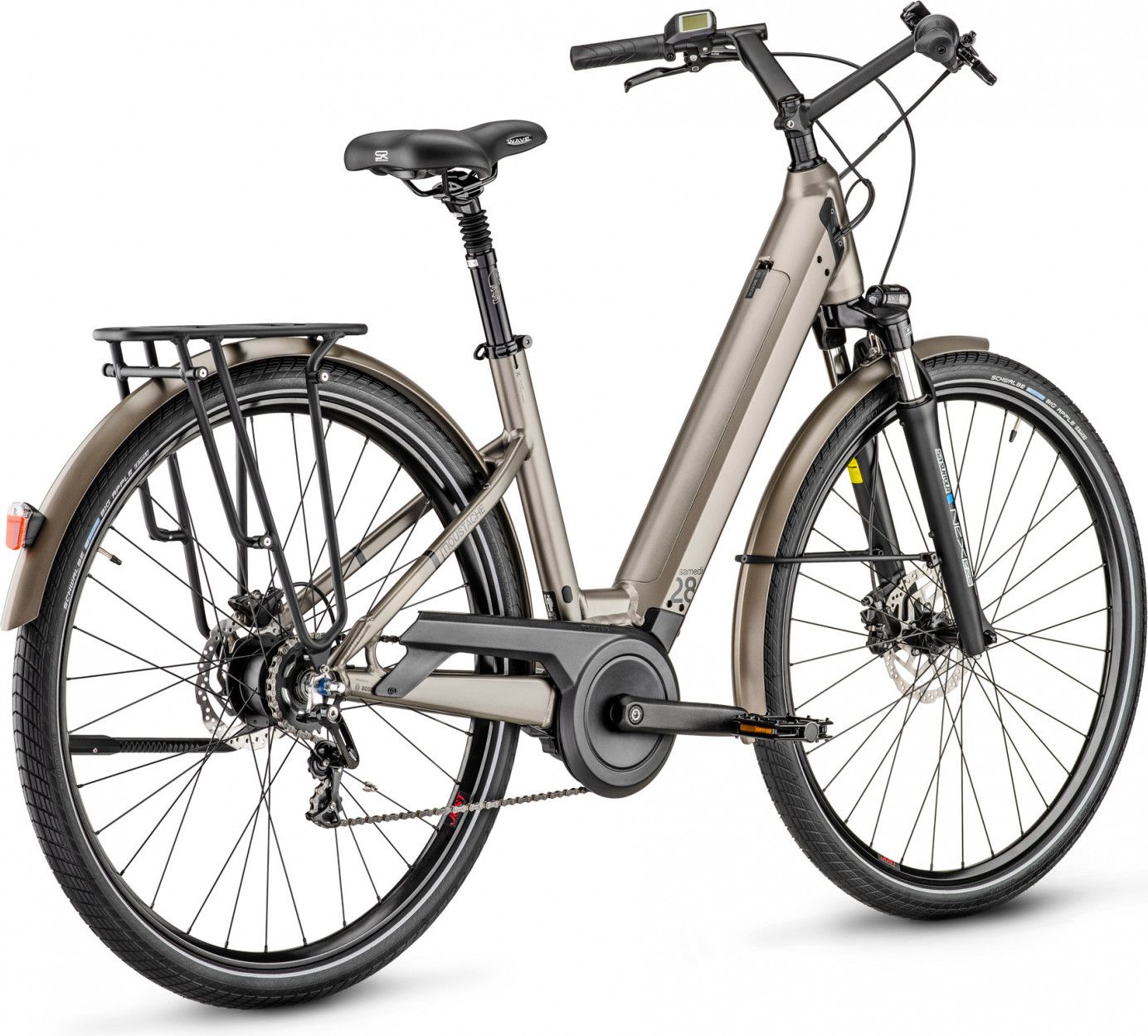 Vélo Électrique Moustache Samedi 28.3 Open Shimano, Nexus 2023 Titanium. mat