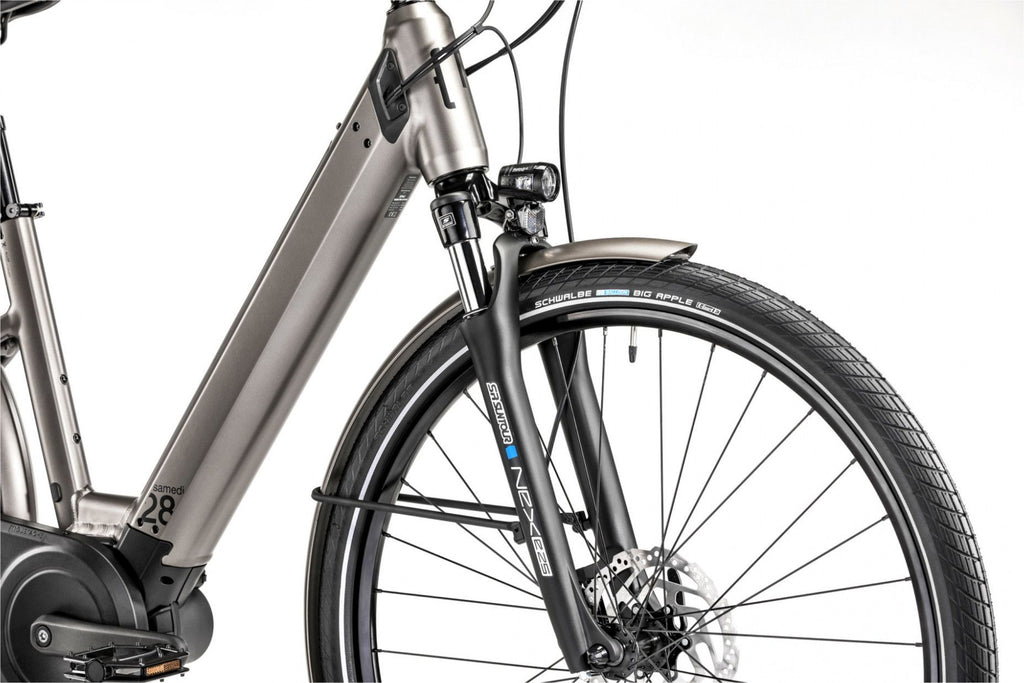 Vélo Électrique Moustache Samedi 28.3 Open Shimano, Nexus 2023 Titanium. mat