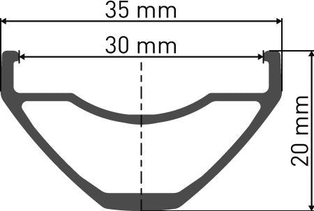 Roue Avant DT Swiss E1900 Spline 30 27.5'' | Boost 15x110mm | Centerlock