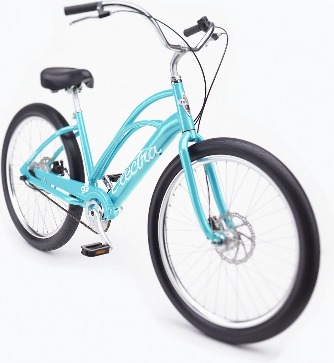 Beach Cruiser Électrique Electra Cruiser Go! Step-Thru Single Speed 250 Wh 26'' Bleu Bora-Bora