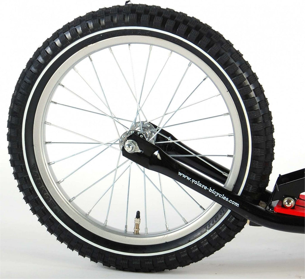 Volare Scooter - Garçons et filles - 16 pouces - Noir/Rouge