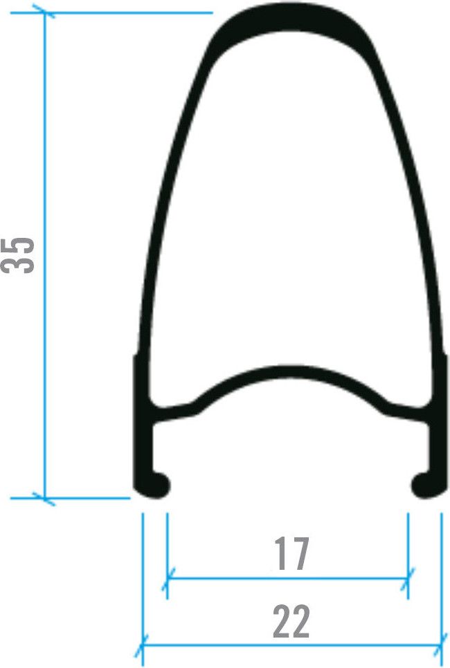 Paire de Roues Vision Team 35 Comp SL | 9x100 - 9x130 mm Noir