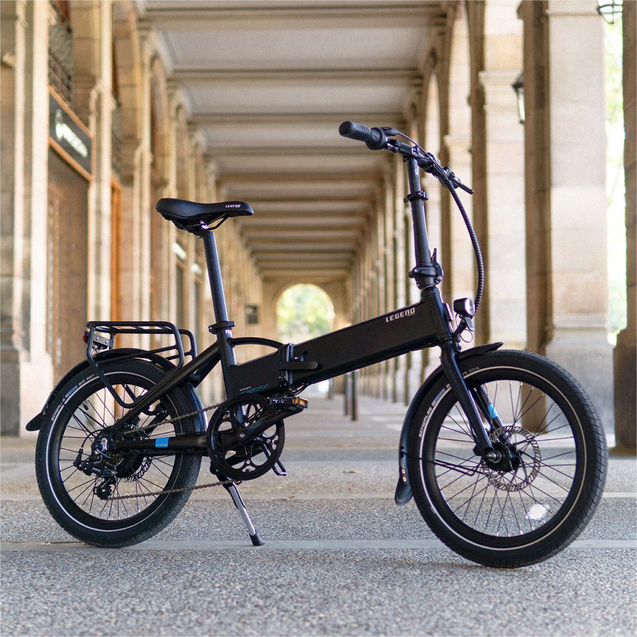 Legend Monza Vélo Electrique Pliant Smart eBike Roues de 20 Pouces, Freins Disque Hydraulique, Batterie 36V 14Ah Panasonic (504Wh), Argent