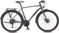 Vélo de Ville Monty Rock Shimano Altus 9V 700 mm Argent / Orange