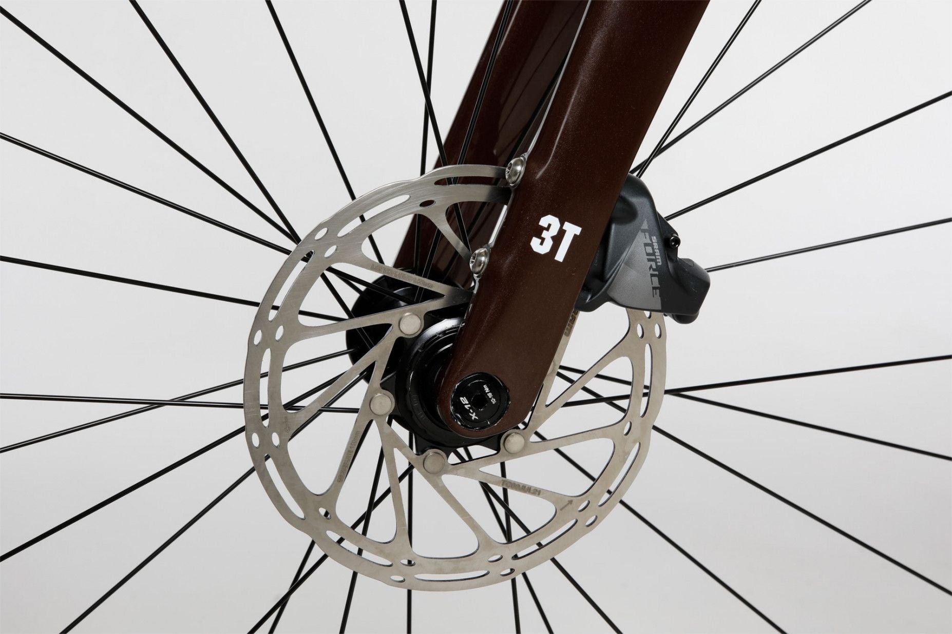 Gravel Bike 3T Exploro Race Torno Sram Force eTap AXS 12V 700 mm Bleu Marron