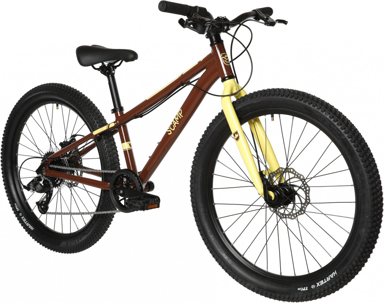 VTT Enfant Scamp HighFox microSHIFT Mezzo 8V 24'' Marron Jaune