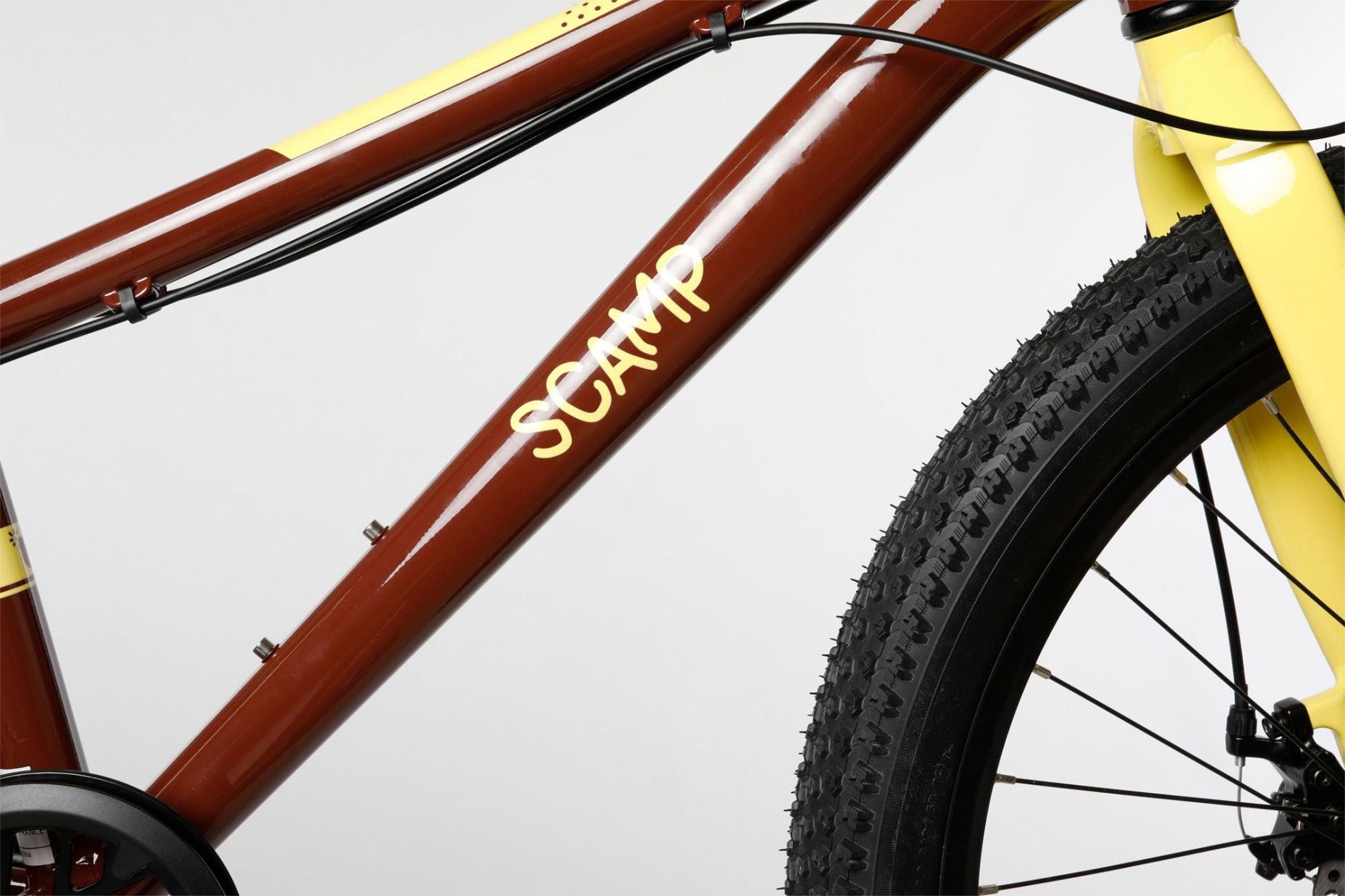 VTT Enfant Scamp HighFox microSHIFT Mezzo 8V 24'' Marron Jaune