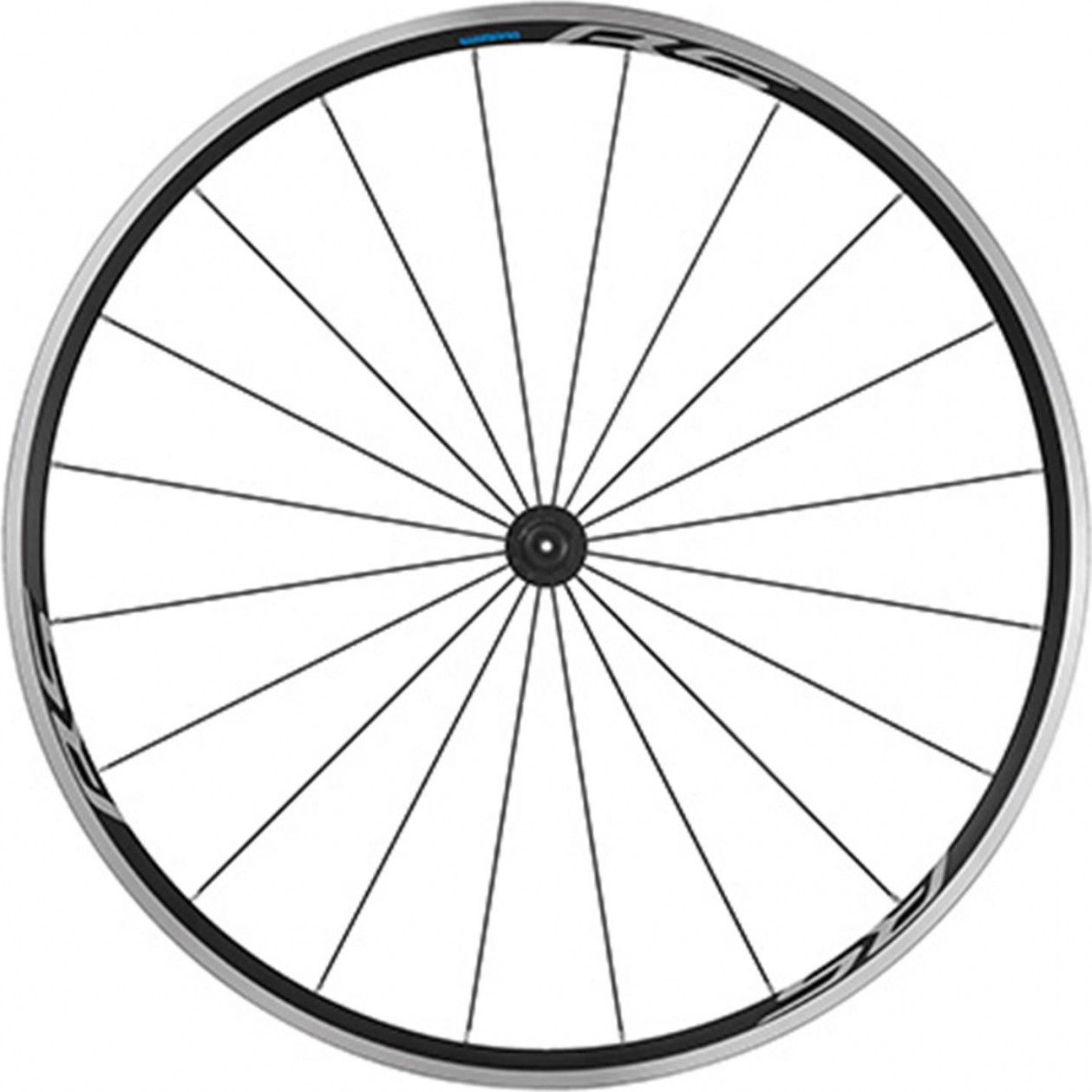 ROUES ROUTE 700 SHIMANO WH-RS100 NOIR 11V. COMPATIBLE 10V. DECO BLANC  (AVANT + ARRIERE)