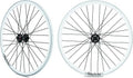 Roue arriere fixie jante blanche moyeu noir Rodi
